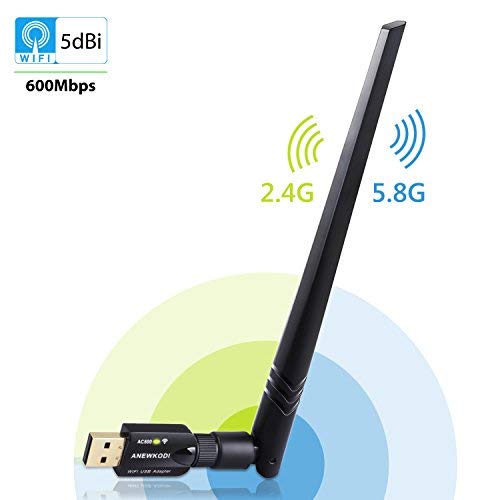 Product Cover USB WiFi Adapter 1200Mbps for PC Desktop Laptop, Dual Band (2.4G/300Mbps+5G/866Mbps) Network LAN Card with High Gain External Antenna for Windows Vista/7/8/8.1/10 MAC Linux
