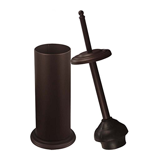 Product Cover DOWRY Toilet Plunger Caddy Bathroom, Freestanding,Quick Dry, Heavy Duty, Deep Cleaning, Metal Bronze Surface