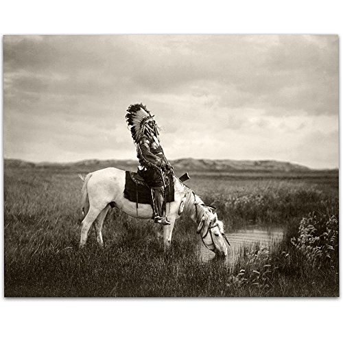 Product Cover Lone Star Art Oglala Native American Indian - 11x14 Unframed Art Print - Great Home Decor