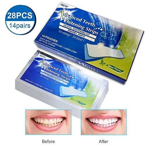 Product Cover Teeth Whitening Strip, Dental Care Kits, iFanze Elastic Advanced Tooth Whitening Gel Whitestrips Bleaching System Cleaning Teeth 14 x 2pcs