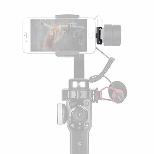 Product Cover HolaFoto 2in1 Adapter, Charge and Earpod Audio Adapter Attach Microphone to Gimbal Such As Zhiyun Smooth Q 4 3 DJI Osmo Mobile 2 Feiyu SPG for iPhone Xs Max XR X 8 Plus 7 Plus 6S 6 Plus