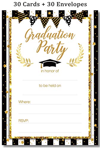 Product Cover 2020 Graduation Party Invitations Cards with Envelopes - Grad Congrats Announcements Supplies 30Ct