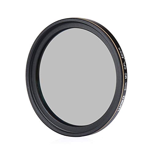 Product Cover waka 52mm Circular Polarizing Filter, Ultra Slim 16 Layers MRC CPL Glass Polarizer Filter for Canon Nikon Sony DSLR Cameras Lens