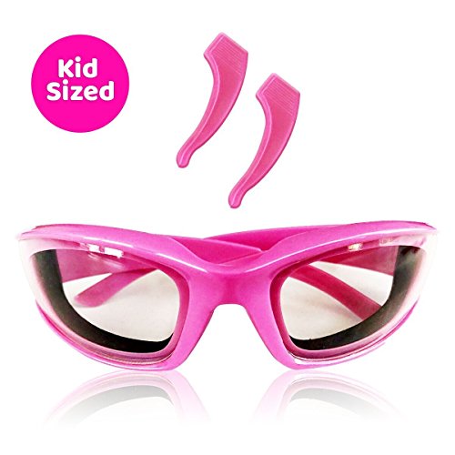 Product Cover TruChef Kids Onion Goggles - TEAR FREE, Snug Fitting, Foam Lined Cooking Glasses for Kid Cooks - FREE EAR HOOKS included to ensure snug fit on kid chefs of all ages.