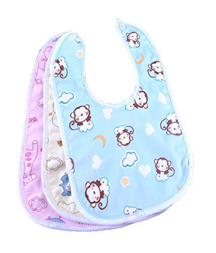 Product Cover My Newborn Baby Cotton Bibs, Multicolor (Pack of 3)