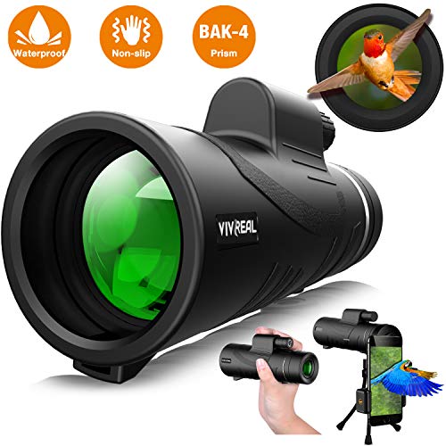 Product Cover Monocular Telescope - 12X50 High Power 【HD Monocular for Bird Watching】 with Smartphone Holder & Tripod IPX7 Waterproof Monocular Made by Hyper FMC BAK4 Prism & Eco-Friendly Materials