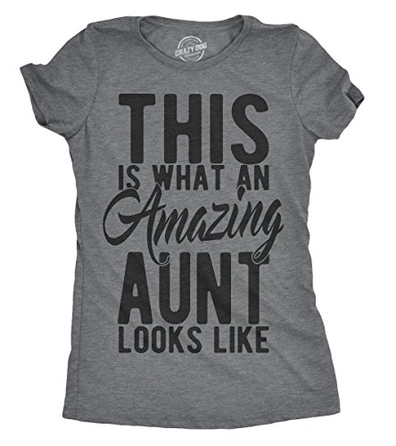 Product Cover Womens This is What an Amazing Aunt Looks Like Tshirt Funny Family Tee for Ladies