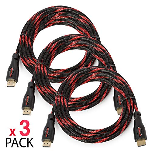 Product Cover BAM 3 Pack High Speed 4K HDMI Cables - 15' Long