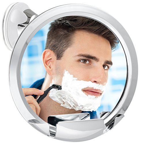Product Cover Fogless Shower Mirror with Built-In Razor Holder | 360° Rotation | Real Fog-Free Shaving | Adjustable Arm & | Shatterproof & Rust-Resistant | Non-Fogging Bathroom Mirror for Men and Women