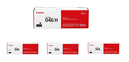 Product Cover Canon 046 Toner Cartridge Set - High Yield Black and Standard Yield Cyan, Magenta and Yellow - 1247C001, 1248C001, 1249C001, 1254C001
