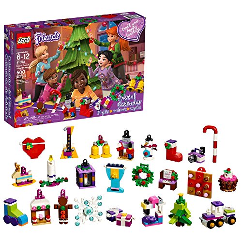 Product Cover LEGO Friends Advent Calendar 41353, New 2018 Edition, Small Building Toys, Christmas Countdown Calendar for Kids (500 Pieces)