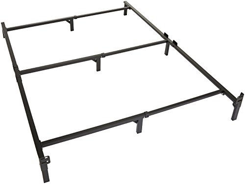Product Cover Amazon Basics 9-Leg Support Metal Bed Frame - Strong Support for Box Spring and Mattress Set - Queen Size Bed