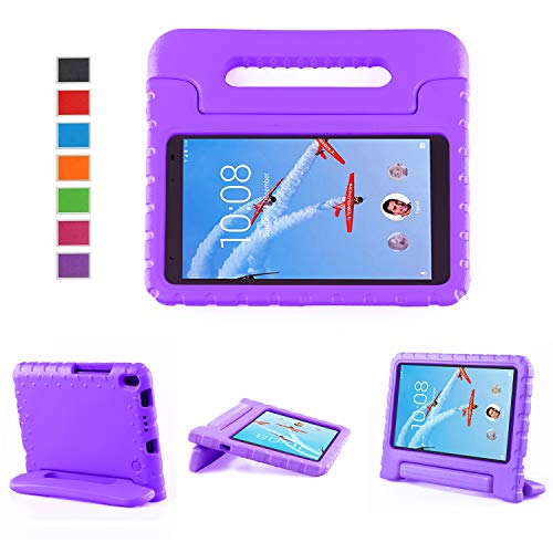 Product Cover Lenovo TAB 4 8 Plus Case - LTROP Portable Light Weight Shock Proof Convertible Handle Stand Case Cover for Lenovo TAB 4 8 Plus Tablet (2017 Release), Purple