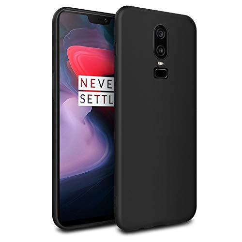 Product Cover Tarkan Royal Ultra Slim Flexible Soft Back Case Cover for OnePlus 6 [Matte Black] 360 Degree Coverage
