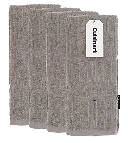 Product Cover Cuisinart Bamboo Kitchen Hand Towels, 4pk - Soft, Absorbent, Anti-Microbial Decorative Towel Set Perfect for Drying Dishes or Hands - Bamboo Cotton Blend, 16 x 26