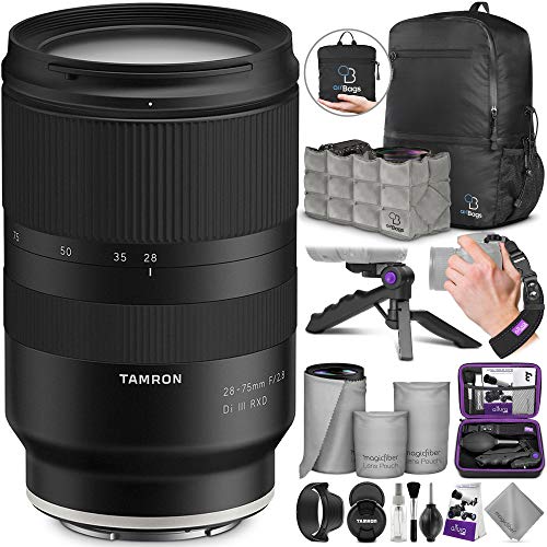 Product Cover Tamron 28-75mm f/2.8 Di III RXD Lens for Sony E Mount Cameras with Altura Photo Essential Accessory and Travel Bundle