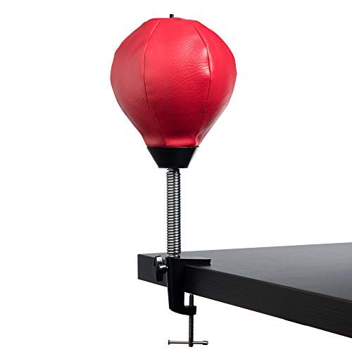 Product Cover Stress Relief Toys, Desktop Punching Bag. Comes with Desk Clamp and Suction Cup
