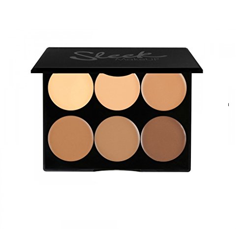 Product Cover Sleek Makeup Contour and Highlighting Makeup Kit - Contouring Foundation/Concealer Palette - Cruelty Free & Hypoallergenic for Medium Skin Tones, 12g/0.43oz