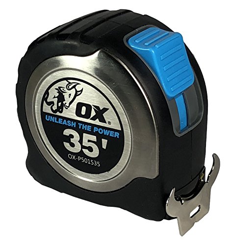 Product Cover OX Tools 35' Stainless-Steel Retractable Tape Measure 1 13/16