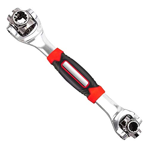 Product Cover DFUTE Multi-Function Socket Wrench, 48-In-1 spanner, Tiger Wrench Works with Spline Bolts, Torx, Square Damaged Bolts, Adjustable Ratchet Wrench