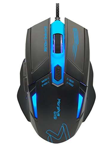 Product Cover AIKUN MORPHUS Gaming Mouse (Morphus GX51),6 Buttons, 3200 4 Adjustable DPI Levels, 7 Circular & Breathing LED Light, Wired Mouse Used for Games and Office