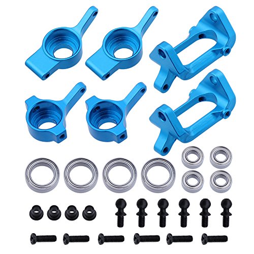 Product Cover Hobbypark Front & Rear Aluminum Steering Hub Base C Carrier Knuckle Upgrade Kit for 1/18 Wltoys A959 A949 A969 A979 K929 A959-B A969-B A979-B RC Car