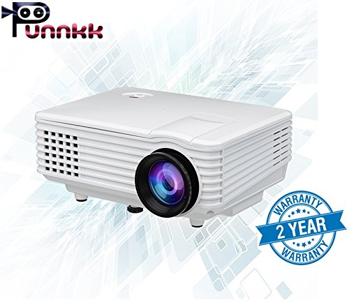 Product Cover ooze Punnkk P5 Mini LED 3D Projector (White)