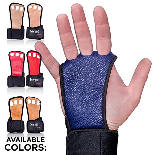 Product Cover Gymnastics Grips - Gloves for Crossfit - Workout Gloves with Wrist Support - Weight Lifting Gloves from Natural Leather - Gym Gloves for Cross Training - Hand Grips for Fitness- Fits Men and Women