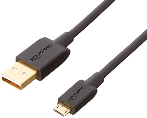 Product Cover AmazonBasics USB 2.0 A-Male to Micro B Charging Cable - 10 Feet, Black, 5-Pack