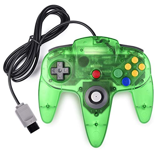 Product Cover miadore Classic N64 Controller Joystick Remote for N64 Video Game System N64 Console-Jungle Green