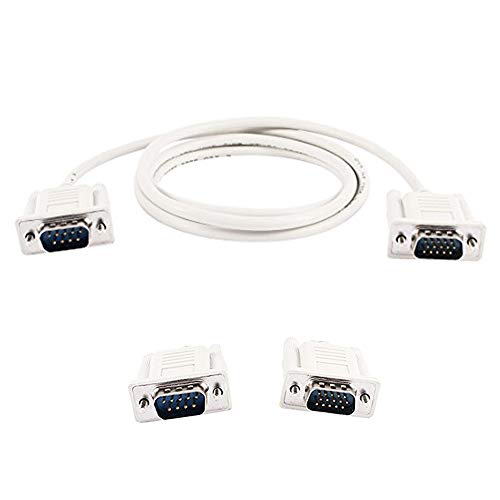 Product Cover Yohii 1.35M/4.4ft DB9 9 Pin Male to VGA Video 15 Pin Male Serial Port Cable RS232 Light Gray