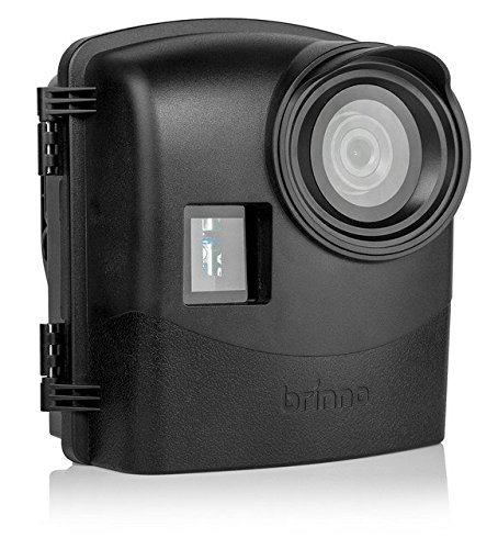 Product Cover Brinno ATH2000 Outdoor Camera Housing Unit - Jobsite Camera Protector, Upto 1 Year Battery Life, Mounting Adapter, Elastic Cords, USB and Solar Panel, BCC200 Compatible - IPX5 Weather-Resistant