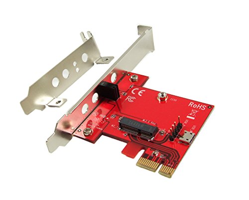 Product Cover Ableconn PEXM2150E PCI Express x1 Adapter Card with M.2 Key E Socket - Support M2 E Key or A-E Key WiFi or Bluetooth Module