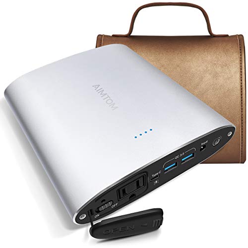 Product Cover AIMTOM Portable Power Station with 110V 100W AC Outlet, 30W USB-C and Quick Charge 3.0 (Allowed on a Flight), 26800mAh Laptop Power Bank, External Battery Pack for MacBook, Laptop, Cell Phone, Camera