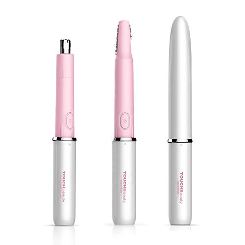 Product Cover TOUCHBeauty Hair Trimmer for Face Eyebrow Nose Ear Body Hair Trimming, All in ONE Hair Remover for Women & Men Dual Blades Shaver Battery Powered TB-1458
