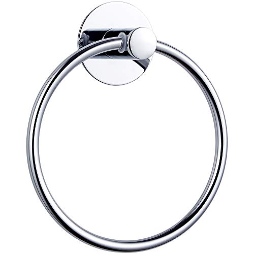 Product Cover Gricol Towel Ring Nail Free, Self Adhesive, Stainless Steel, No Damage Wall Mouted, Rustproof, Polished Finished...