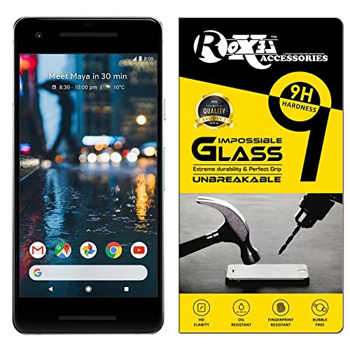 Product Cover Roxel® Google Pixel 2 360° Flexiable Tempered Glass With Unbreakable Impossible Film Glass [ Better Than Tempered Glass ] Screen Protector for Google Pixel 2