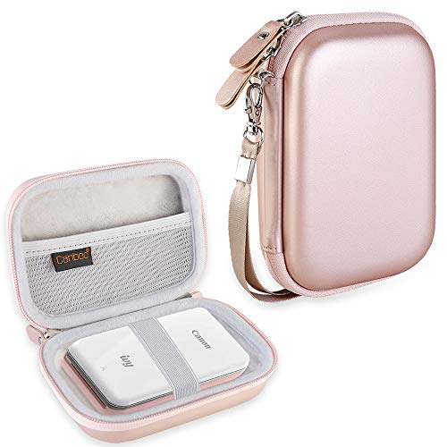 Product Cover Canboc Carrying Case for Canon Ivy Mini CLIQ CLIQ+ Instant Camera Printer Wireless Bluetooth Mobile Portable Photo Printe, Rose Gold