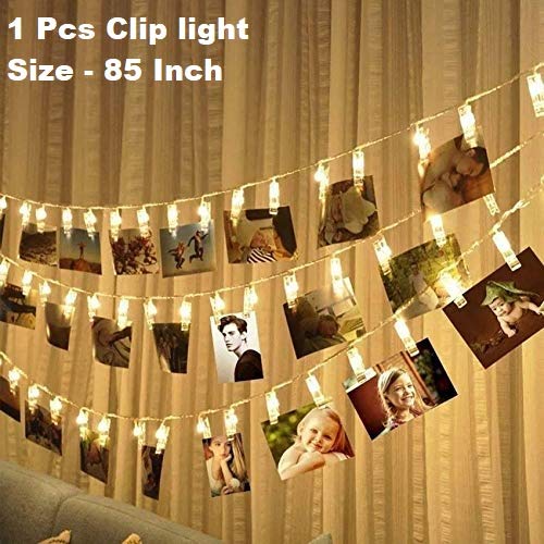 Product Cover SATYAM KRAFT Battery Powered 10 Clip Indoor Outdoor Decoration Light (10 Clip LED Light)