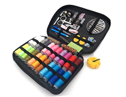 Product Cover TerrificCorner Sewing Kit with 90 Sewing Accessories, 24 Spools of Thread -24 Color Sewing Supplies for Beginners, Traveler, Emergency, Kids, Summer Campers and Home