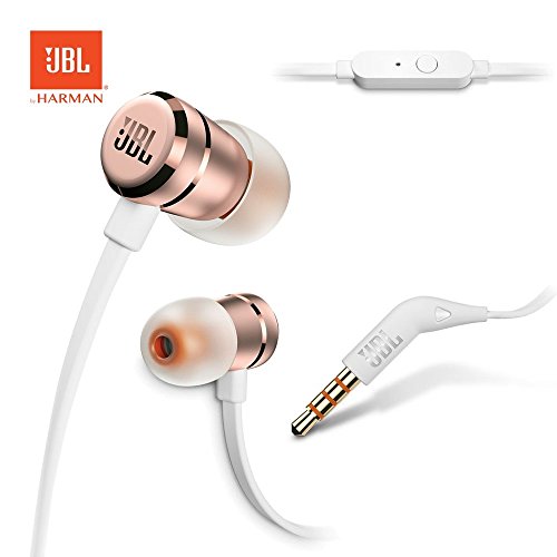 Product Cover JBL Harman T290 Pure Bass Sound Sports Earbuds Wired 3,5mm Headphons - Rose Gold