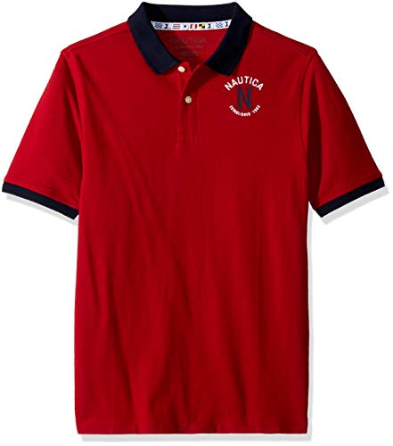 Product Cover Nautica Boys' Short Sleeve Solid Deck Polo With Tipped Collar
