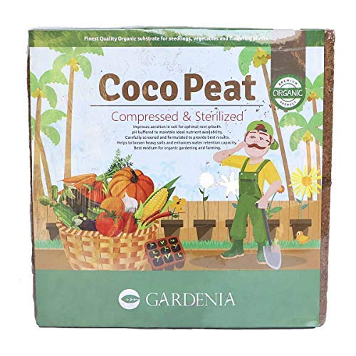 Product Cover UGAOO Cocopeat Brick 5 Kg Block for Gardening and Plants, Expands into Coco Peat Powder