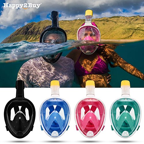Product Cover Happy2Buy Revolutionary Full Dry, Anti Fog, 180 Degree Vision Snorkeling Mask
