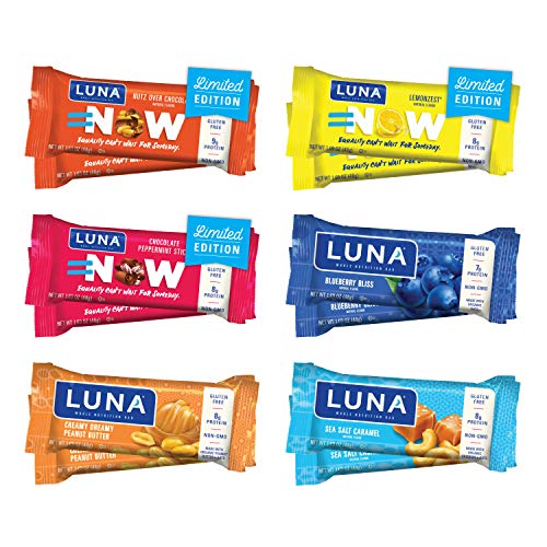 Product Cover Luna BAR - Gluten Free Bars - Variety Pack - Flavors May Vary (1.69 Ounce Snack Bars, 12 Count)