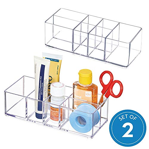 Product Cover iDesign Med+ Plastic Bathroom Medicine Cabinet Organizer, for Vanity, Prescriptions, Toothbrushes, Toothpaste, Accessories, Cosmetics, Toiletries, 7