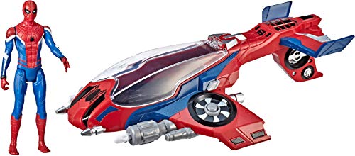Product Cover Spider-Man, Far From Home Spider-Jet with - Vehicle Toy & 6