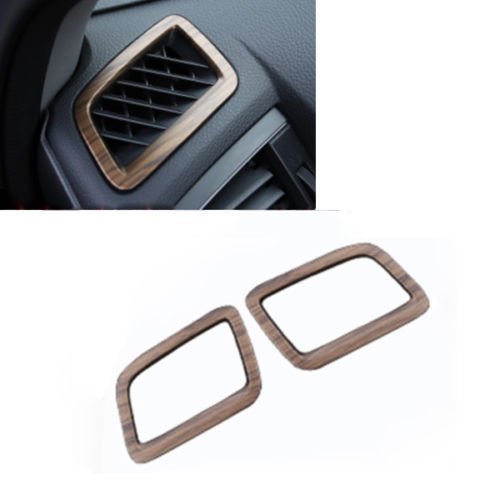 Product Cover Flash2ning for Honda CRV CR-V 2017-2020 Peach Wood Grain Upper Air Vent Outlet Cover, Stick-on Trim 2PCS