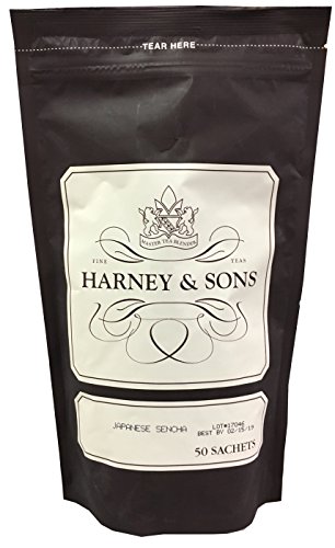 Product Cover Harney & Sons Japanese Sencha Caffeinated Green Tea Bag of 50 Tea Sachets