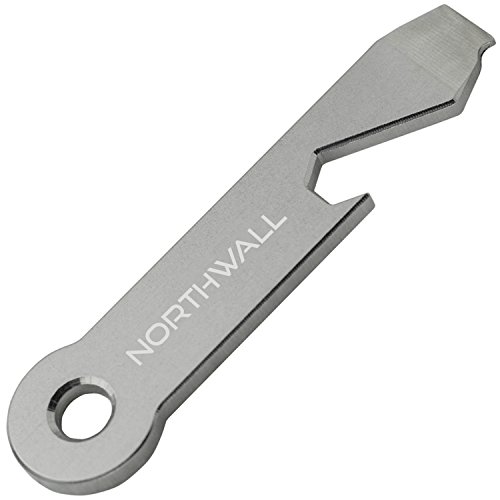 Product Cover Northwall Multitool Keychain, 4-in-1 Multi-Purpose Pocket Tool [Bottle Opener, Flat Head Screw Driver, Box Opener and Key Loop] Stainless Steel Minimal Everyday Carry Design